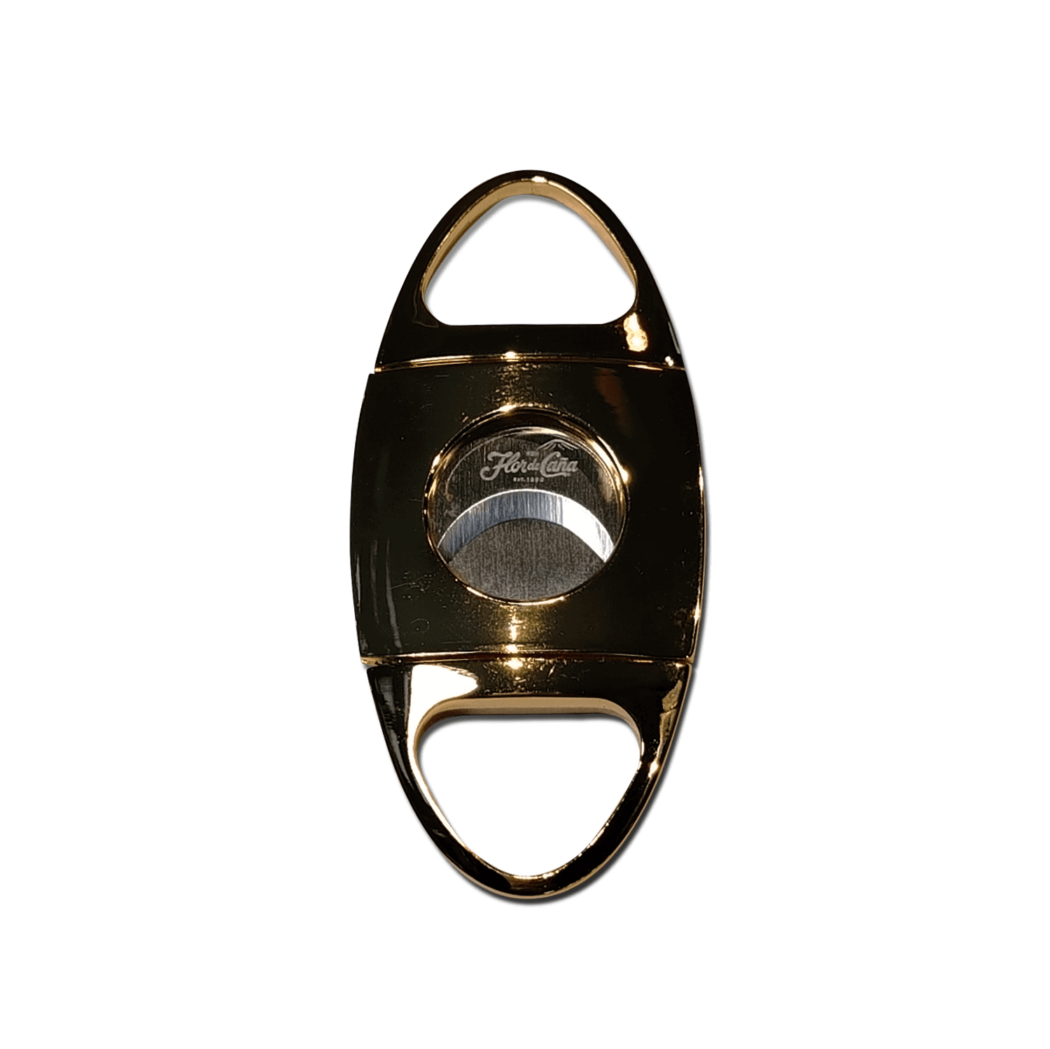 Cortador de cigarros Flor de Caña, elegante y sofisticado, ideal para maridar con tus puros.