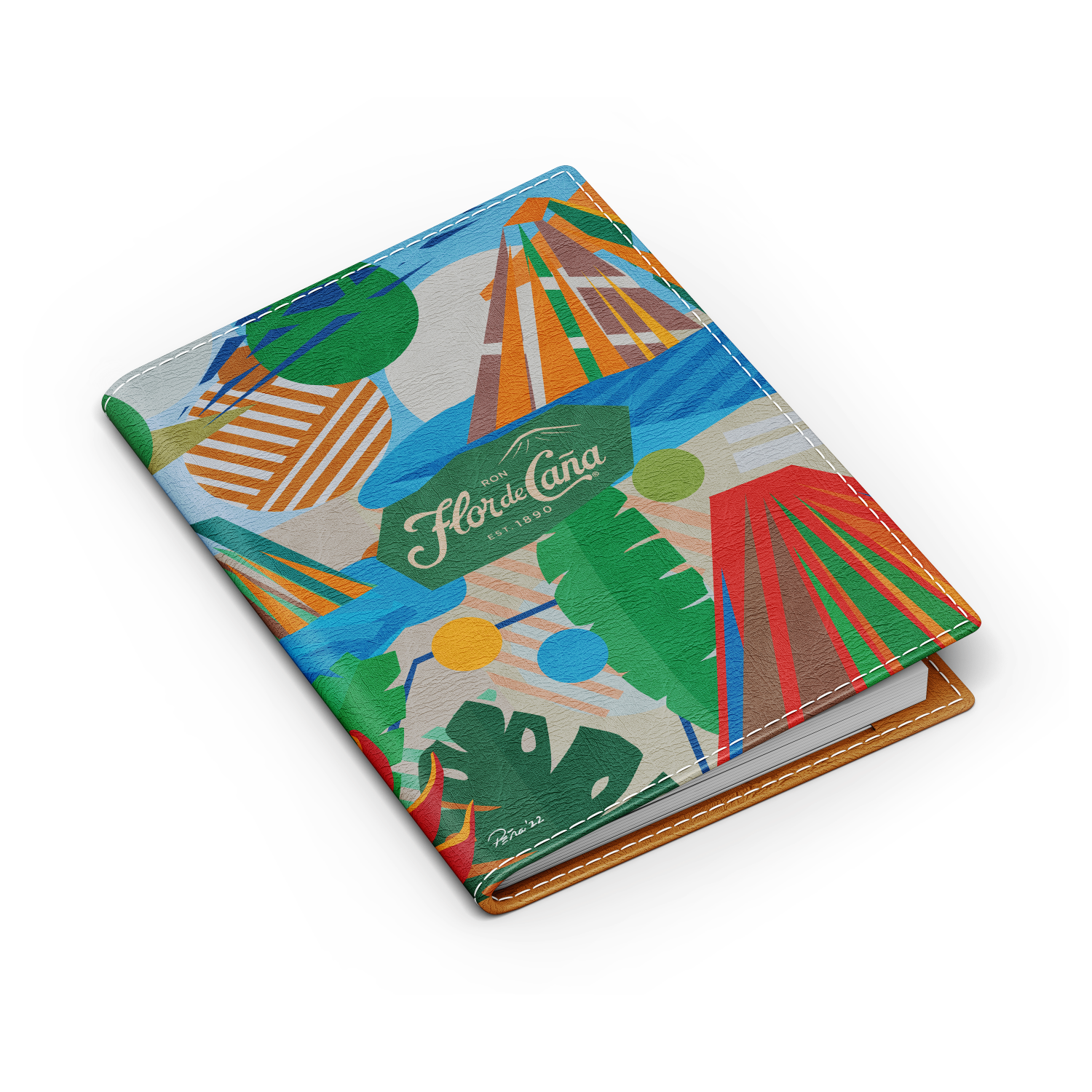 Porta pasaporte flor de caña rodolfo peña